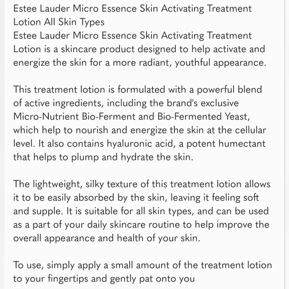 Estée Lauder Micro Essence Skin Activating Treatment Lotion NIB - Picture 4 of 8